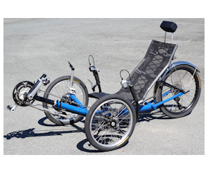 small blue trike