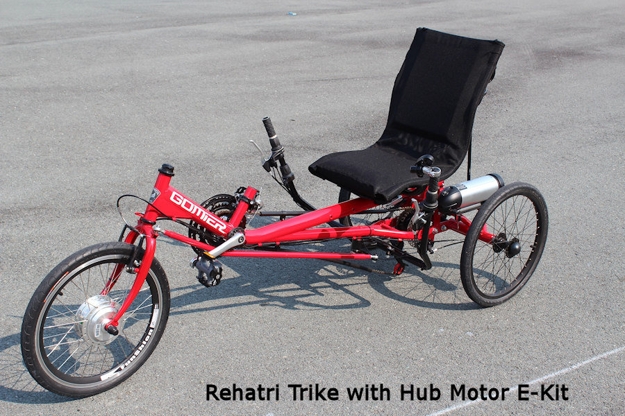 Rehatri trike with Hub Motor drive